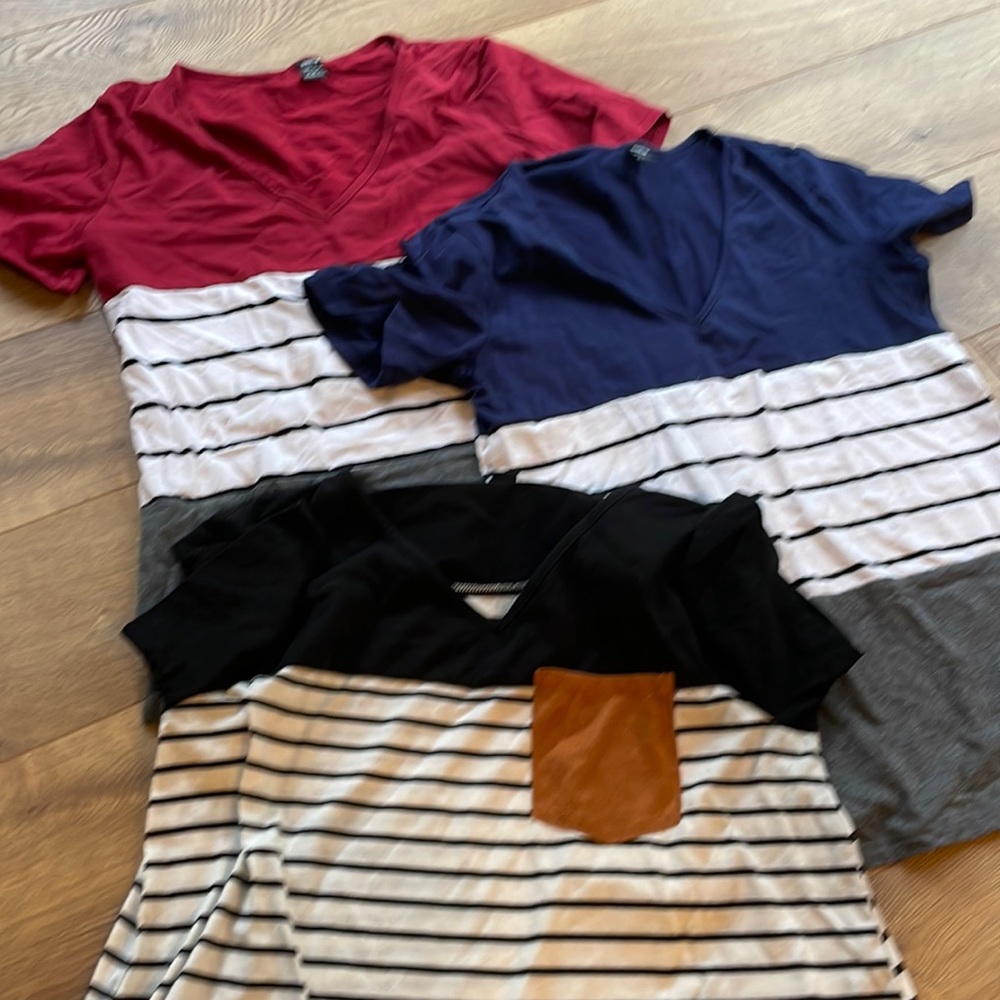 Shein 3 pack maternity t-shirt